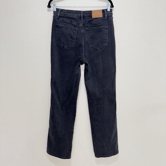 Judy Blue Jeans Womens 27 Black 90s Straight Ripped High Rise Stretch Dark Denim - Picture 7 of 16